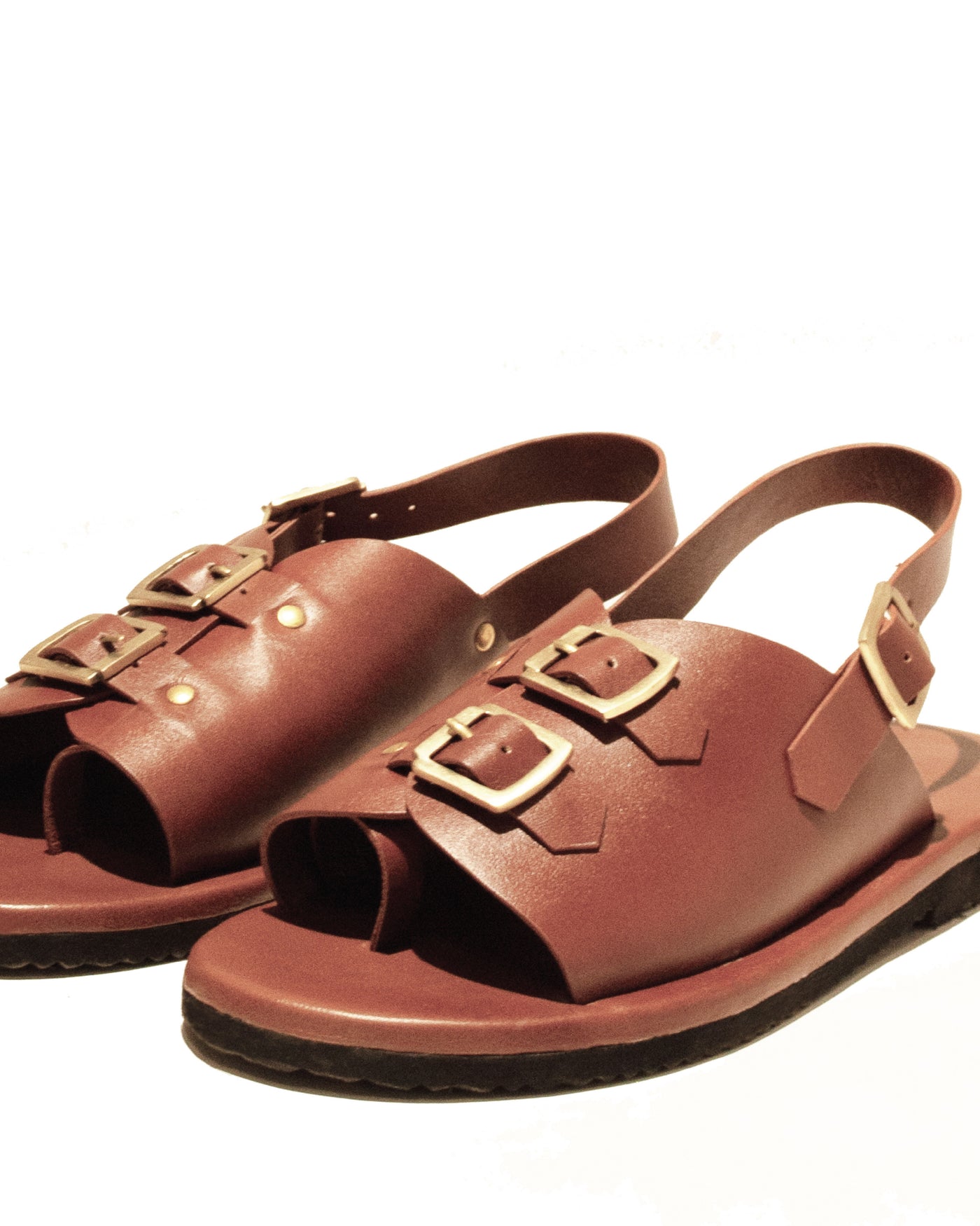 Double Buckle Men's Envelope Sandals