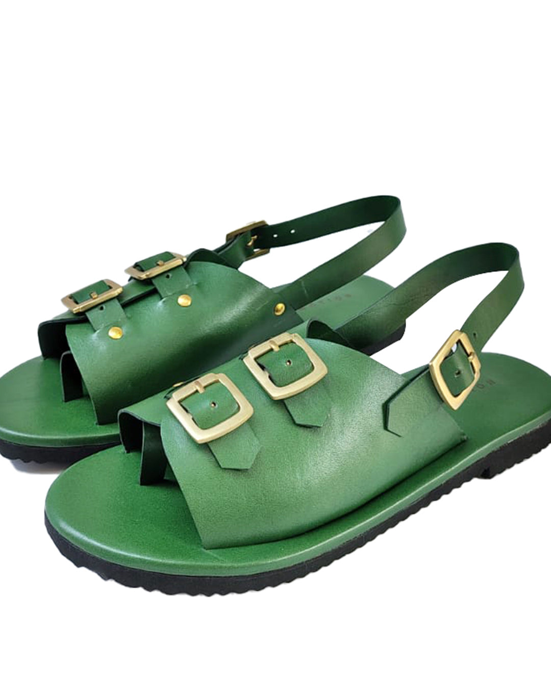 Double Buckle Envelope Sandals Women