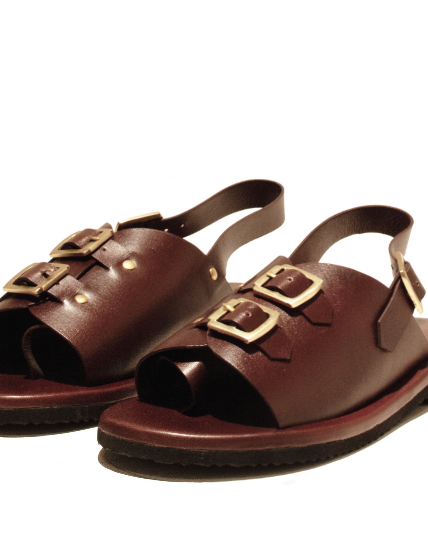 Double Buckle Women's Envelope Sandals