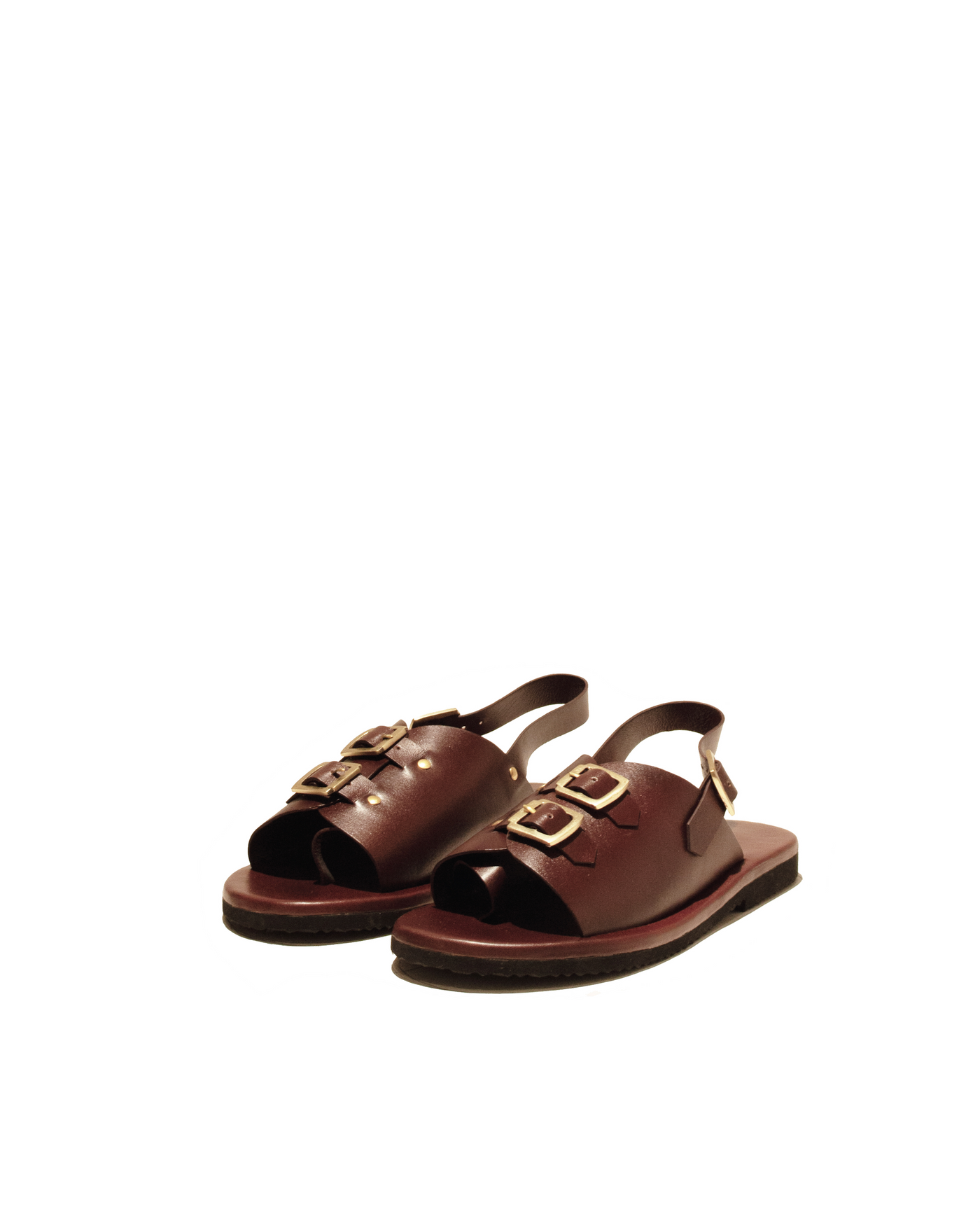 Double Buckle Men's Envelope Sandals