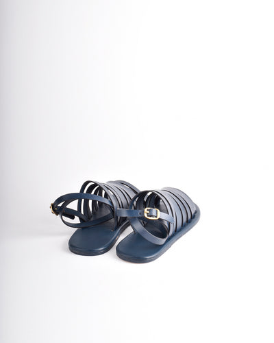 Ankle Strap Sandals Navy